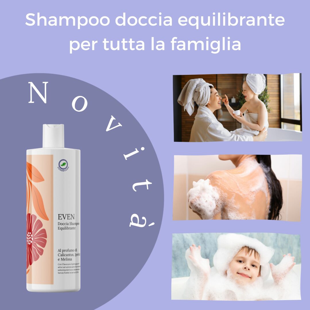 shampoo doccia Even delicato, dermatiti, famiglia